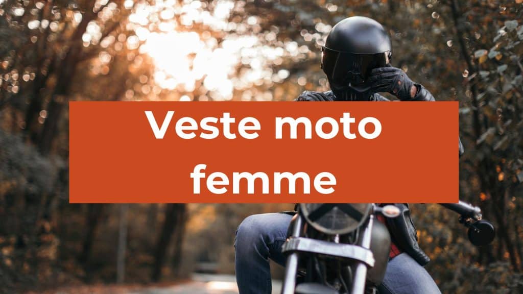 veste moto femme
