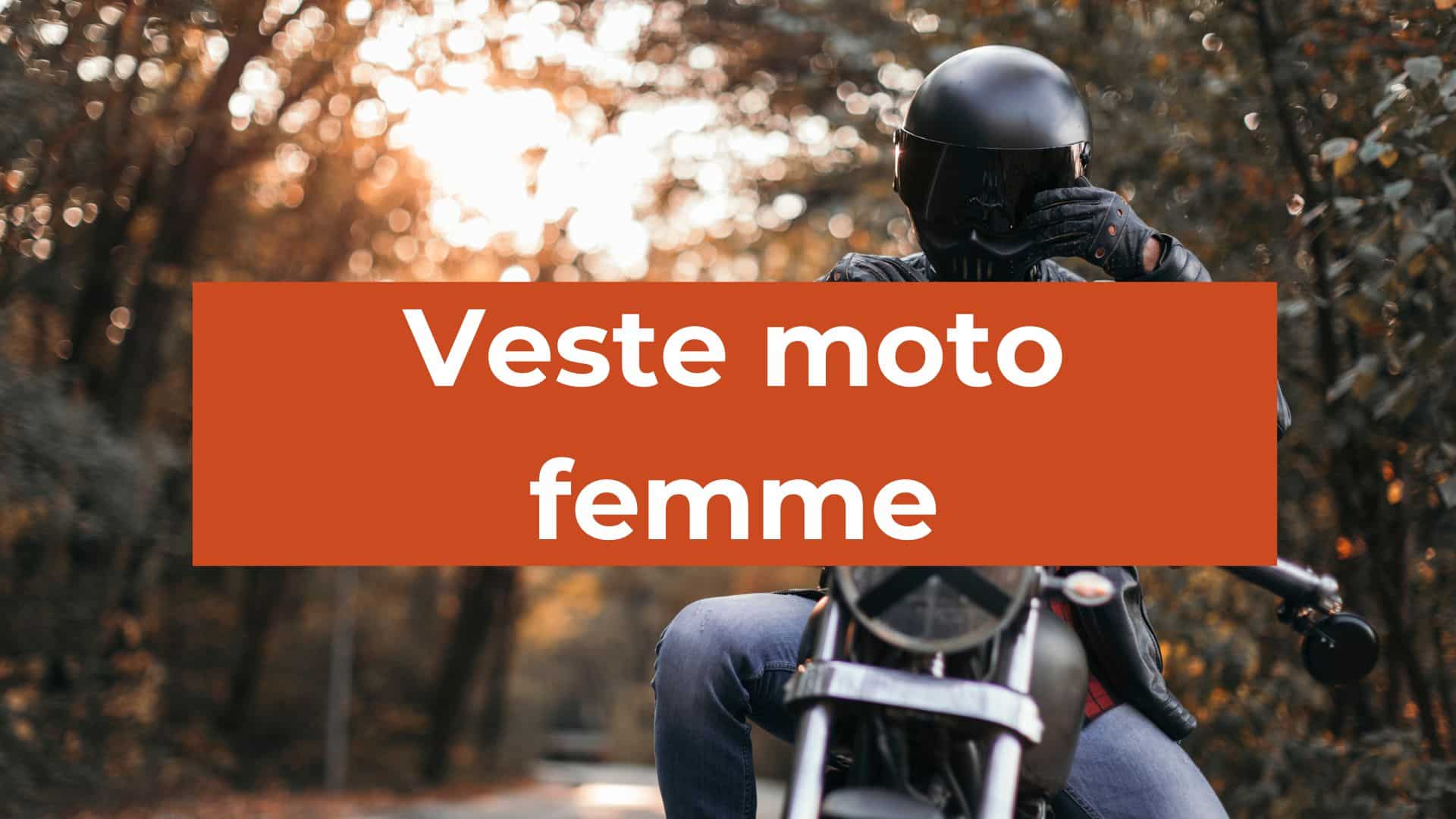 veste moto femme